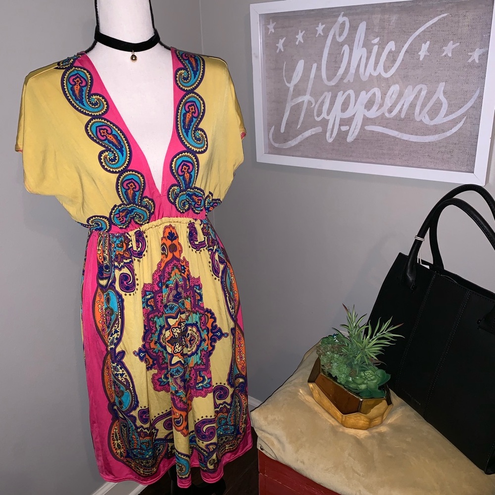 Rock Revolution Sexy Boho Paisley Dress